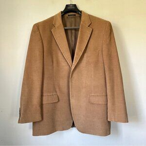 Alfani Cotton Silk Corduroy Sport Coat Jacket Size 44R Two Button Ventless